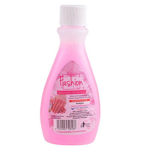 Removedor de esmalte unas Fashion 75ml Removedor de esmalte unas Fashion 75ml