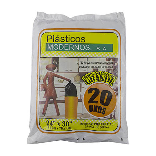 Bolsa Basplast negra grande 20 unidades Bolsa Basplast negra grande 20 unidades