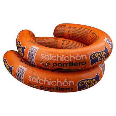 SALCHICHON PARRILLERO 500 GR CINTA AZUL SALCHICHON PARRILLERO 500 GR CINTA AZUL