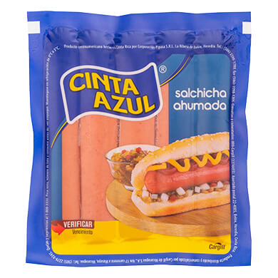 SALCHICHA HOT DOG CINTA A PAQ 480 G SALCHICHA HOT DOG CINTA A PAQ 480 G
