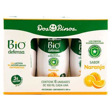 YOGUR DOS PINOS BIO PLUS NARAN 6PK 100ML YOGUR DOS PINOS BIO PLUS NARAN 6PK 100ML