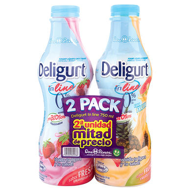 YOGURT DOS PINOS IN LINE 2PK 750ML YOGURT DOS PINOS IN LINE 2PK 750ML
