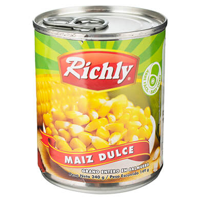 MAIZ RICHLY DULCE EN LATA 149GR MAIZ RICHLY DULCE EN LATA 149GR