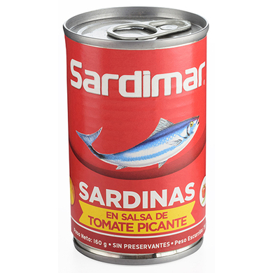 SARDINA SARDIMAR EN SALSA PICANTE 160GR SARDINA SARDIMAR EN SALSA PICANTE 160GR