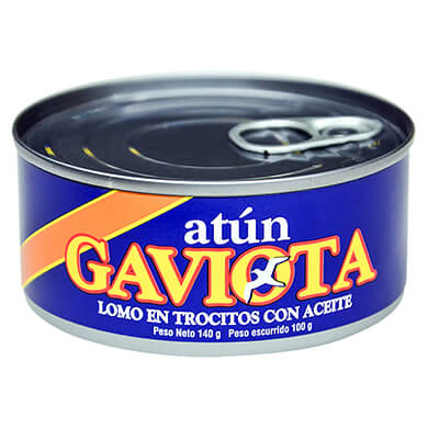 Atun Gaviota lomo trocitos en aceite 100 g Atun Gaviota lomo trocitos en aceite 100 g