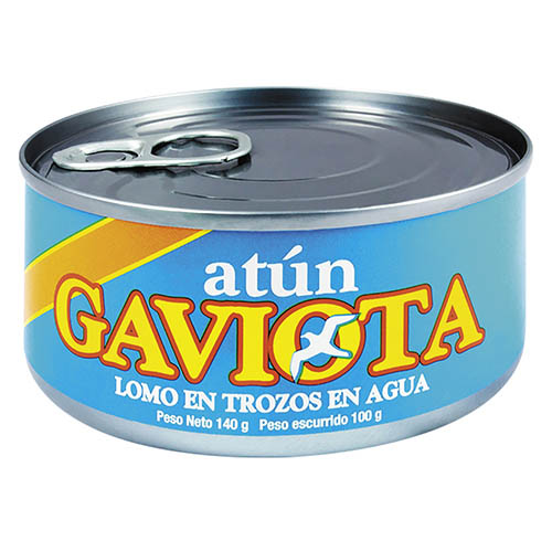 Atun Gaviota trocitos en agua 140 g Atun Gaviota trocitos en agua 140 g