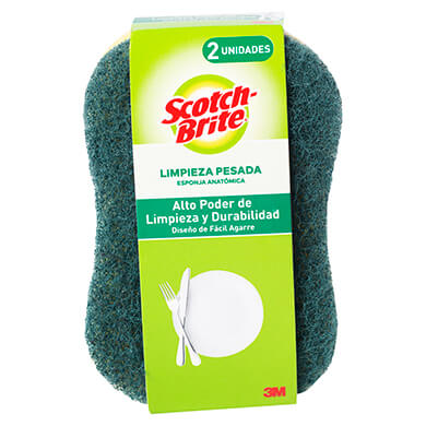 ESPONJA SCOTCH BRITE DOBLE USO ANATOMIC ESPONJA SCOTCH BRITE DOBLE USO ANATOMIC