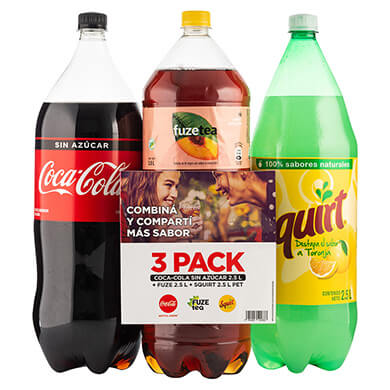 REFRESC COCAC FUZE Y SQUIRT 3PK 7500ML REFRESC COCAC FUZE Y SQUIRT 3PK 7500ML