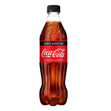 Resfresco gaseoso Coca Cola Zero sin calorias 500 ml Resfresco gaseoso Coca Cola Zero sin calorias 500 ml