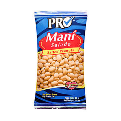 Mani salado Pro bolsa 80 g Mani salado Pro bolsa 80 g