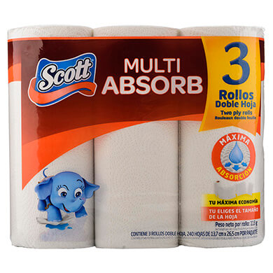 TOALLA SCOTT COCIN 3PACK MULTIUSO 3R TOALLA SCOTT COCIN 3PACK MULTIUSO 3R