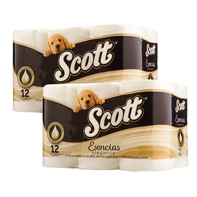 PAPEL HIGIENICO SCOTT ESENCIAS 12R 400HD PAPEL HIGIENICO SCOTT ESENCIAS 12R 400HD