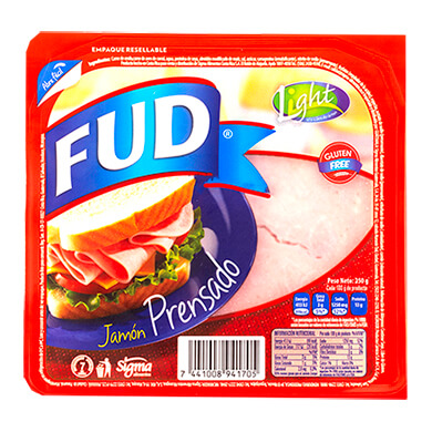 JAMON PRENSADO FUD 250 GRS JAMON PRENSADO FUD 250 GRS