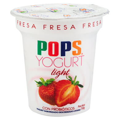 YOGURT POPS LIGHT FRESA 150 GR YOGURT POPS LIGHT FRESA 150 GR