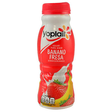YOGURT YOPLAIT BANANO FRESA 235GR YOGURT YOPLAIT BANANO FRESA 235GR