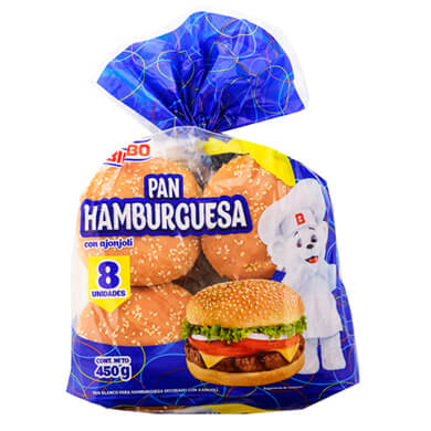 PAN BIMBO BOLLER HAMBURGUES BIMBOLL 450G PAN BIMBO BOLLER HAMBURGUES BIMBOLL 450G