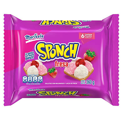 GALLETA MARINELA SPONCH FRESA 360GR GALLETA MARINELA SPONCH FRESA 360GR