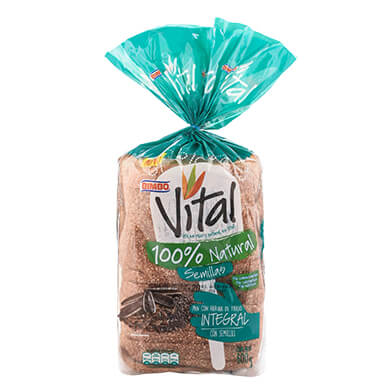 PAN BIMBO SANDWICH VITAL SEMILLAS 600GR PAN BIMBO SANDWICH VITAL SEMILLAS 600GR