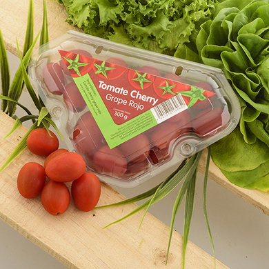 TOMATE CHERRY ROJOEMPACADO 300 GRS TOMATE CHERRY ROJOEMPACADO 300 GRS