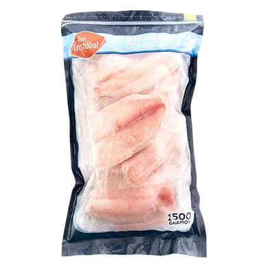 FILETE DE TILAPIA CONGELADA 1500 GR FILETE DE TILAPIA CONGELADA 1500 GR