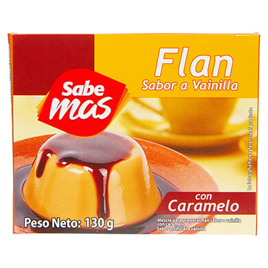 FLAN SABEMAS VAINILLA C CARAMELO 130 GR FLAN SABEMAS VAINILLA C CARAMELO 130 GR