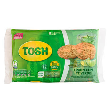 Galleta Pozuelo Tosh limon 202.5 g Galleta Pozuelo Tosh limon 202.5 g