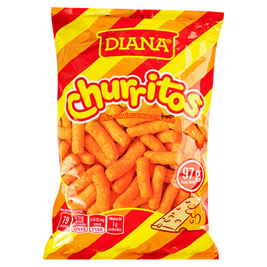 Boquitas Diana Churritos sabor queso 97 g Boquitas Diana Churritos sabor queso 97 g