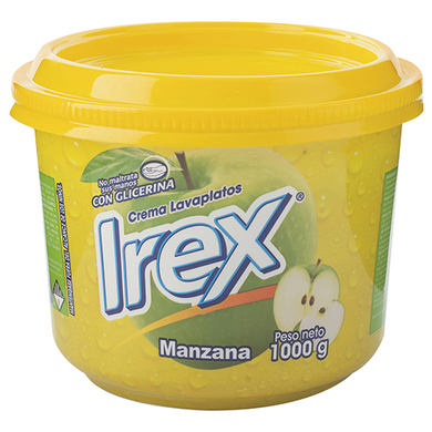 LAVAPLATOS IREX CREMERA MANZANA 1000GR LAVAPLATOS IREX CREMERA MANZANA 1000GR