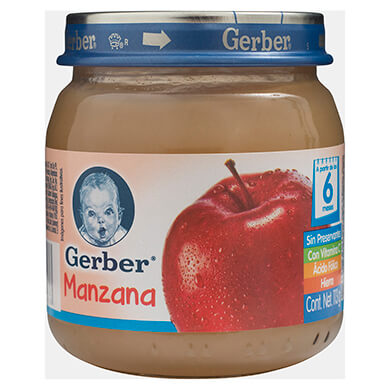 Colado Gerber de manzana paso 2 113 g Colado Gerber de manzana paso 2 113 g