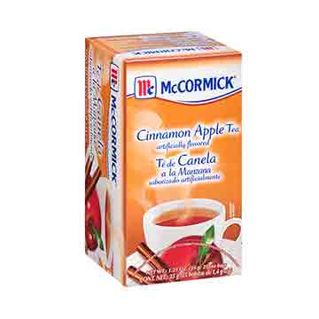 TE MCCORMICK CANELA MANZANA CAJA 35GR TE MCCORMICK CANELA MANZANA CAJA 35GR