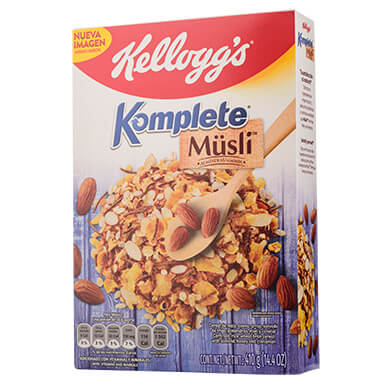 CEREAL KOMPLETE KELLOGGS ALMENDRAS 410GR CEREAL KOMPLETE KELLOGGS ALMENDRAS 410GR