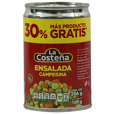 Ensalada La Costena campesina 169 g Ensalada La Costena campesina 169 g