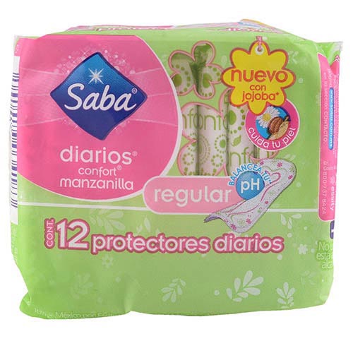 Protector Saba dia confort manzanilla 12 unidades Protector Saba dia confort manzanilla 12 unidades