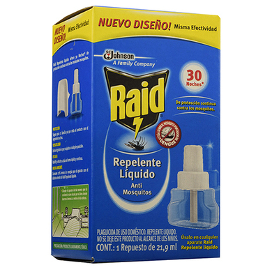 REPELEN LIQ RAID ELECT 30 NOCHES 21.9ML REPELEN LIQ RAID ELECT 30 NOCHES 21.9ML
