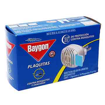 APARATO BAYGON ELECTRICO MAS 10 PLAQUITS APARATO BAYGON ELECTRICO MAS 10 PLAQUITS