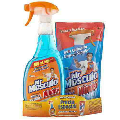 Mr musculo vidrios 750ml y doypack 500 ml Mr musculo vidrios 750ml y doypack 500 ml