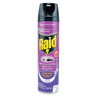 INSECTICIDA RAID AEROSOL ACCION TOTAL 400ML INSECTICIDA RAID AEROSOL ACCION TOTAL 400ML