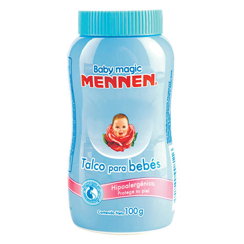 Talco para bebe Mennen celeste 100 g Talco para bebe Mennen celeste 100 g