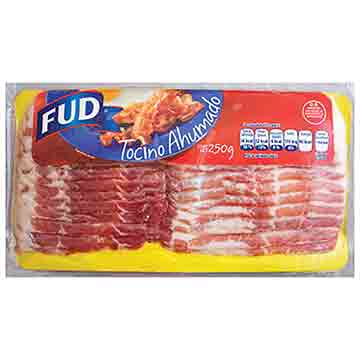 TOCINO FUD PAQUETE DE 250 GRAMOS TOCINO FUD PAQUETE DE 250 GRAMOS