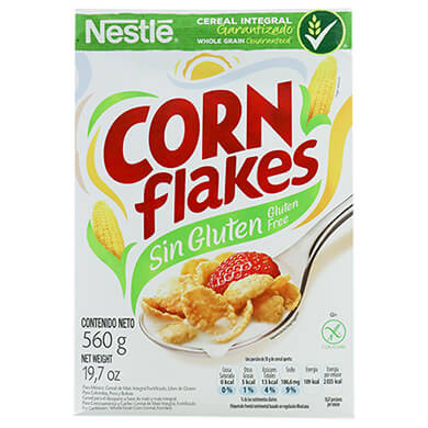 CEREAL CORN FLAKES SIN GLUTEN 560GR CEREAL CORN FLAKES SIN GLUTEN 560GR