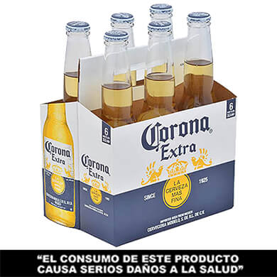 Cerveza Corona botella 6 pack 355 ml Cerveza Corona botella 6 pack 355 ml