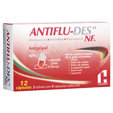 CAPSULAS ANTIFLUDES 12 EA CAPSULAS ANTIFLUDES 12 EA