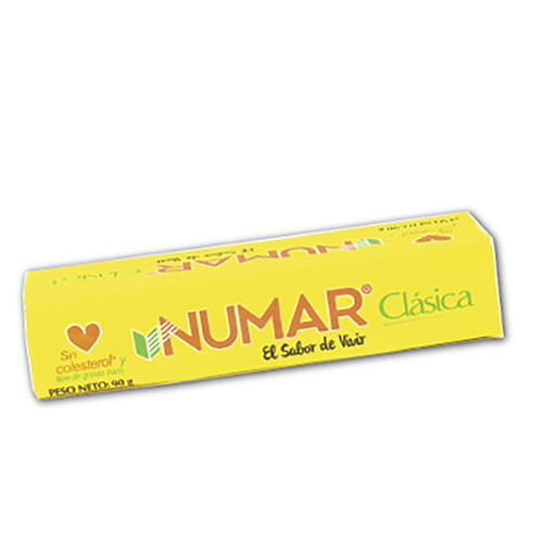 Margarina Numar troquelada barra 90 g Margarina Numar troquelada barra 90 g