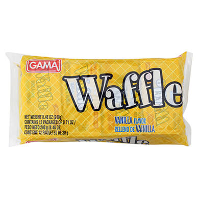 GALLETA GAMA WAFFLE VAINILLA 240GR GALLETA GAMA WAFFLE VAINILLA 240GR