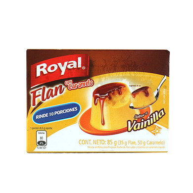 FLAN ROYAL VAINILLA CON CARAMELO 85GR FLAN ROYAL VAINILLA CON CARAMELO 85GR