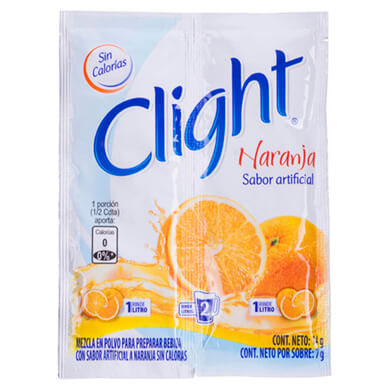 BEBIDA EN POLVO CLIGHT NARANJA 14GR BEBIDA EN POLVO CLIGHT NARANJA 14GR
