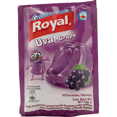 GELATINA ROYAL UVA 80 GR GELATINA ROYAL UVA 80 GR
