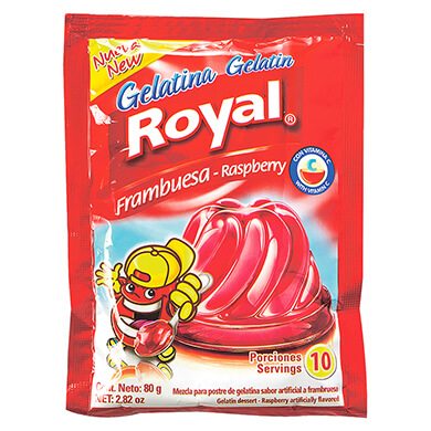 GELATINA ROYAL FRAMBUESA 80 GR GELATINA ROYAL FRAMBUESA 80 GR