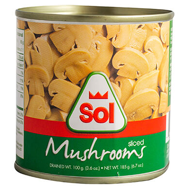 CHAMPINONES SOL EN RODAJA 190GR CHAMPINONES SOL EN RODAJA 190GR