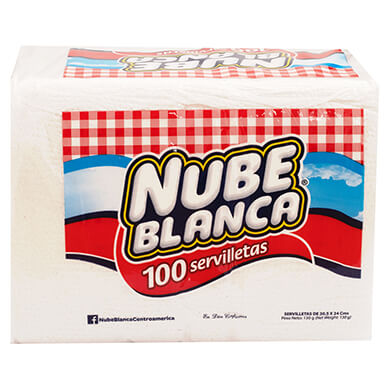 SERVILLETA NUBE BLANCA 100 UNDS SERVILLETA NUBE BLANCA 100 UNDS